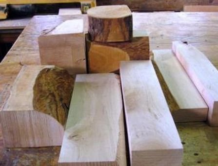 Pendientes de madera de Peral - Vidriera
